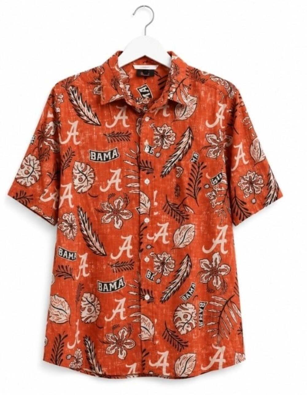 Wes and Willy Mens Alabama Crimson Tide Hawaiian Shirt Short Sleeve Medium T60 - Picture 3 of 6
